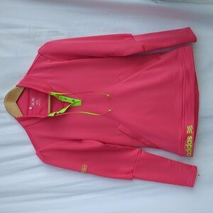 Adidas top grid fleece pullover small